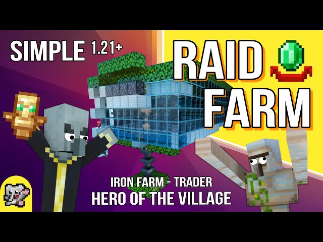 No Outpost EASY Raid Farm | Minecraft Farm Tutorial | BEDROCK MCPE XBOX PS SWITCH