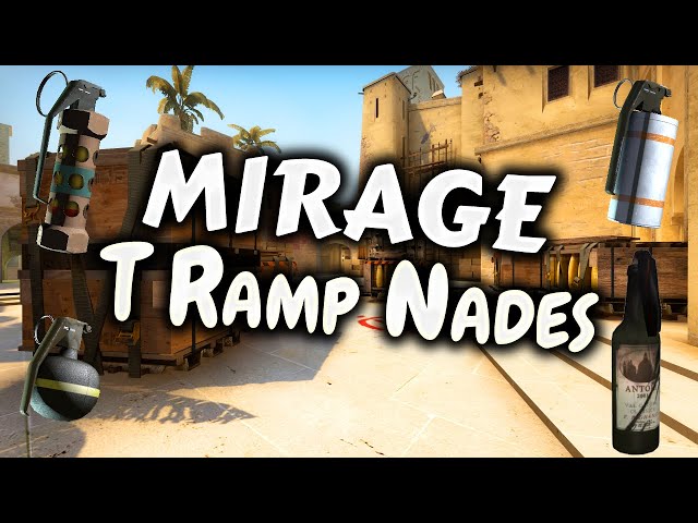 CSGO: Nade Mirage Ramp From Under the Mirage Palace