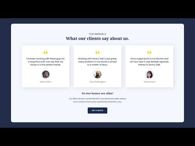 Create a Responsive Testimonial Section Using HTML & CSS | Step-by-Step Guide to Professional Design