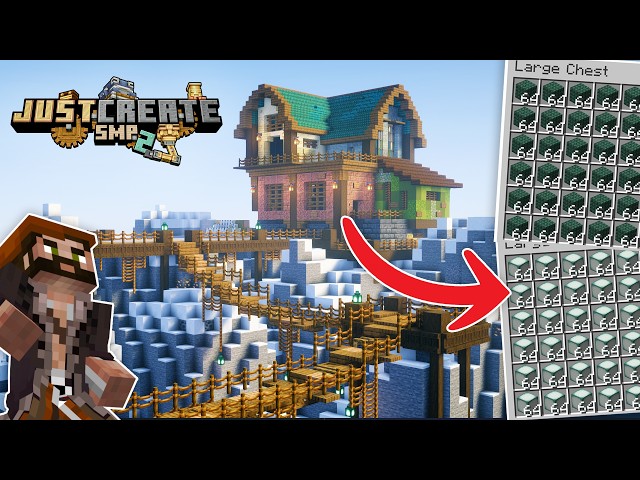 I built a PRISMARINE FARM in the Mountains! Just Create 2: Ep22