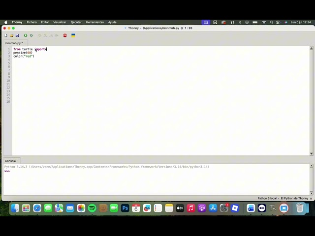 parte 6 modulo turtle Python