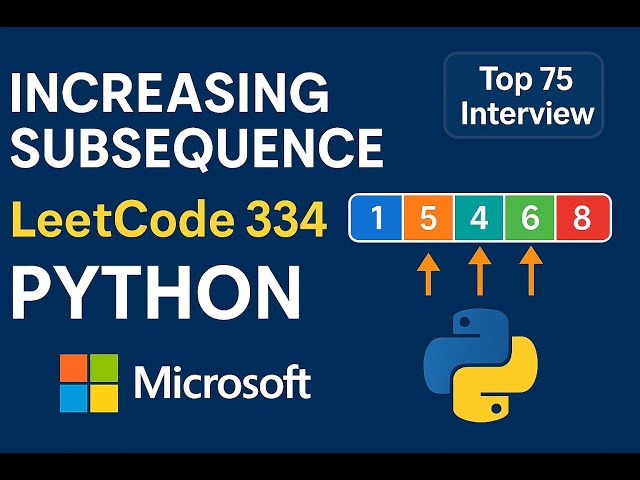 Increasing Triplet Subsequence - LeetCode334  - Python