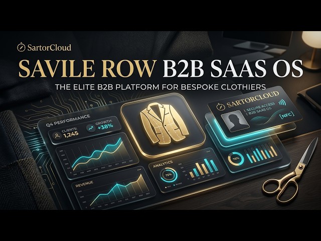 SartorCloud - Commercial B2B SaaS OS & VIP Client Portal for Bespoke Tailors [Full E2E Demo]