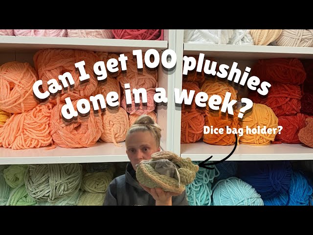 I tried to make 100 plushies in a week. Did I do it?