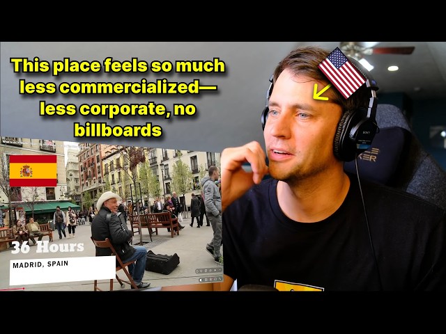 Estadounidense reacciona a Madrid, España