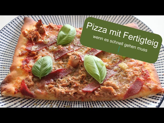 Soll es mal schnell gehen? Pizza mit Fertigteig