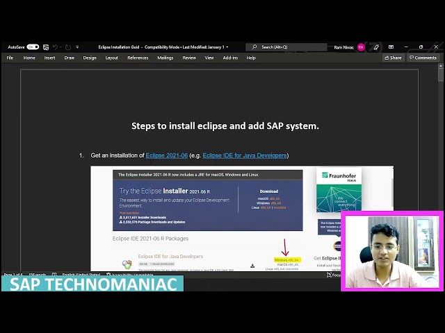 Eclipse installation for ABAP ( ADT )