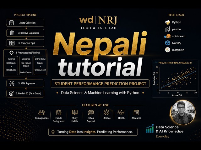 Simple Machine Learning project for beginner | Nepali Tutorial | Pipeline (Ep 8 - Prior to GenAI)