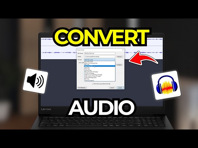 How To Convert Audio File Types With Audacity | Tutorial 2026