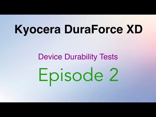 Device Durability Tests: Episode 2 with Kyocera DuraForce XD Phone - Water Test