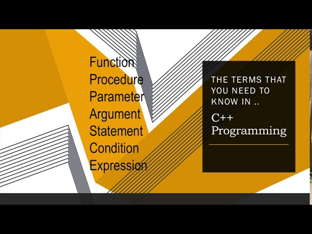 Terms in C++ Programming(MUST to KNOW)
