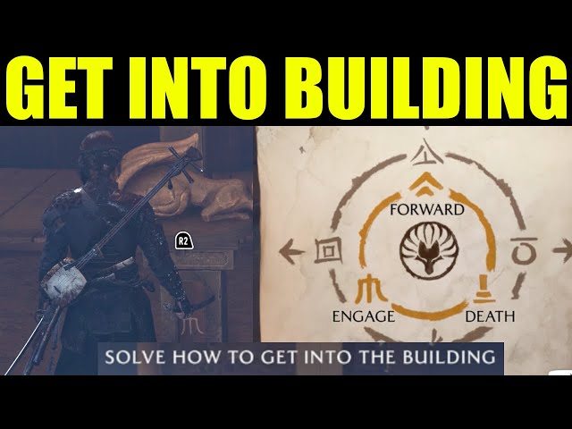 Ghost of yotei - solve how to get into the building (puzzle solution) | the kitsune walkthrough