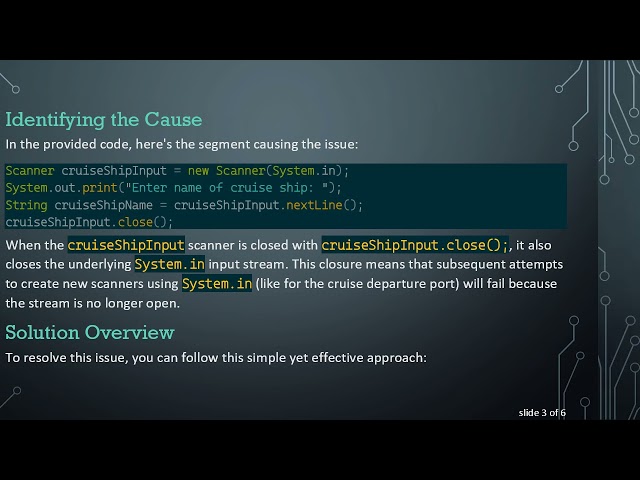 Fixing the NoSuchElementException in Java's Scanner: A Guide to Handling Input Errors