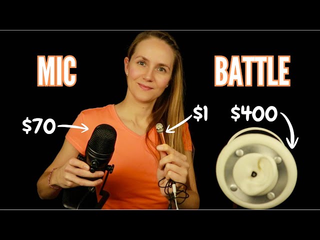 ASMR Microphone Battle 🎤 $1 vs $70 vs $400 🥊🥊
