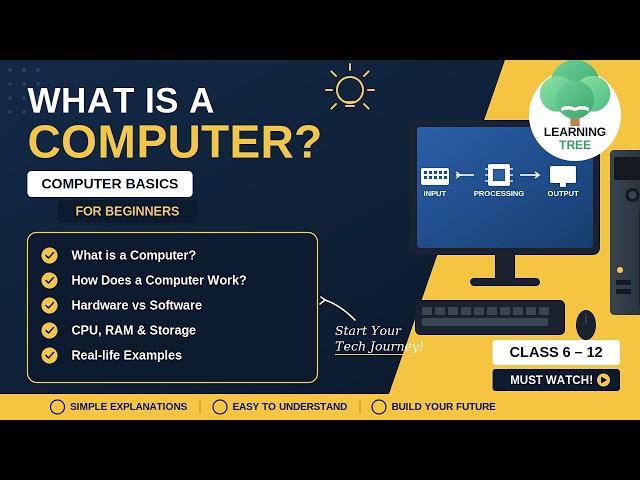What is a Computer? | Computer Basics for Beginners | Class 8–12