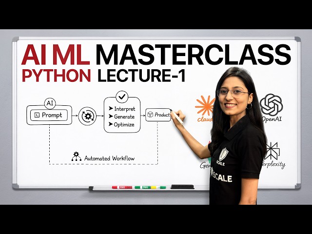🚀 AI/ML Masterclass with Python | Lecture 1 | Introduction to Python & Setup