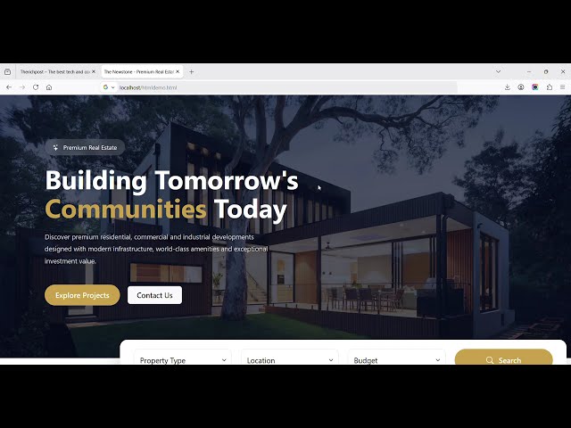 The Newstone - Modern Real Estate Website Design Using Bootstrap 5 | HTML CSS