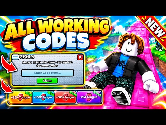 +1 SPEED TONGUE ESCAPE ⚠️ CODES 2026 | ALL NEW WORKING CODES | ROBLOX +1 SPEED TONGUE ESCAPE CODES