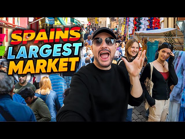BIGGEST flea Market in MADRID 🇪🇸 EL RASTRO (The Rastro)