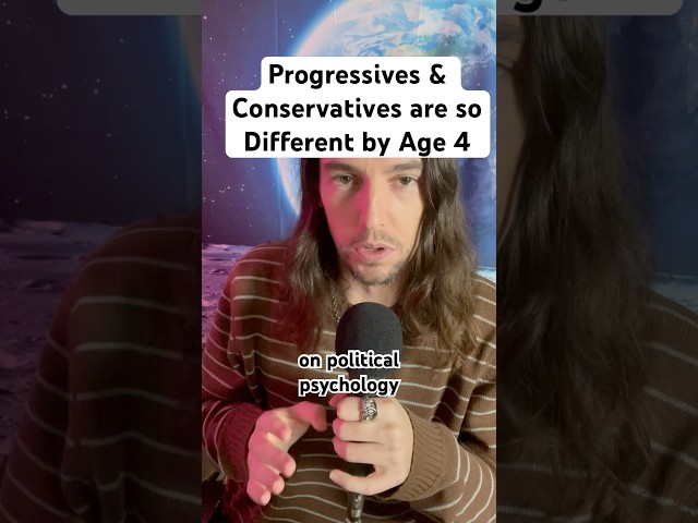 By Age 4 Progressives & Conservatives are So Different #politicalpsychology