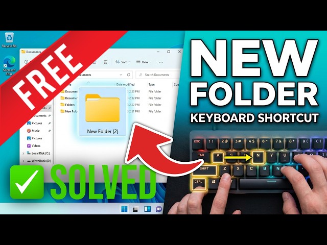 How to Create New Folder With Keyboard Shortcut Key (Easy)