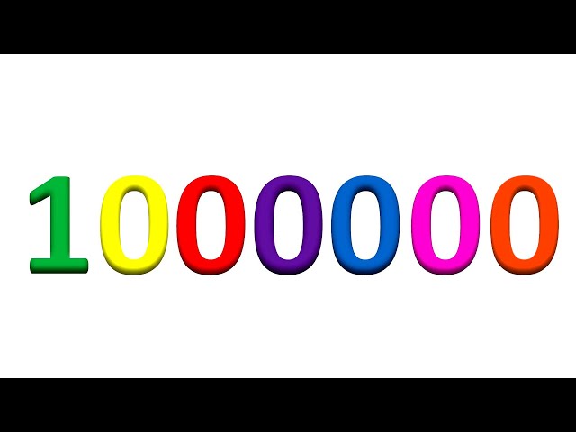 Numbers 1 to 1.000.000 | Números de 1 até 1000000 | [165]