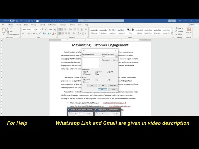 Word 1F Social Media Assignment ( Homework ) (Assessment) | Word_1F_Social_Media