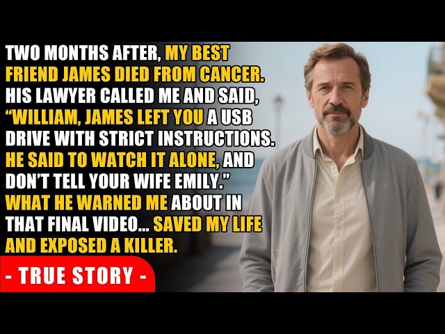 Two months after my best friend died, his lawyer gave me a usb drive  James said your wife and