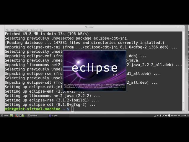 Install eclipse cdt plugin for C/C++ Program in Eclipse IDE for Linux mint (ubuntu)
