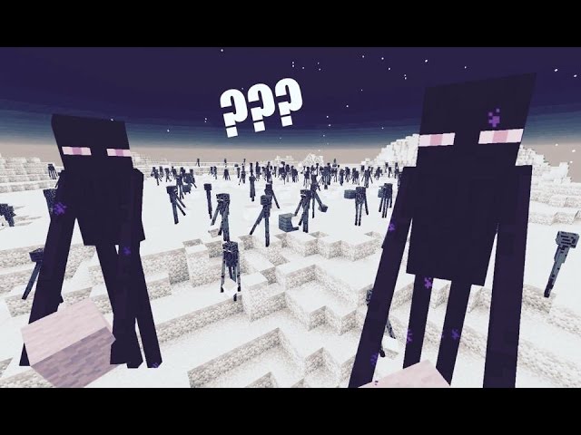 What are Endermen trying to build? [360º Timelapse]