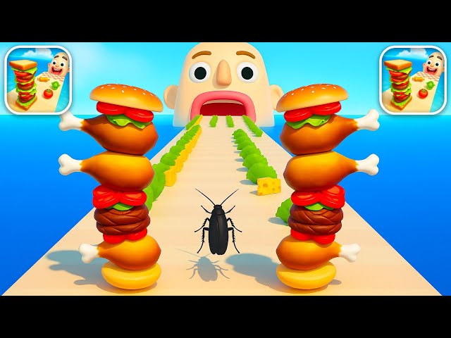 Sandwich Runner – All Levels SpeedRun 🚀 New Update Gameplay (Android & iOS) Ep062