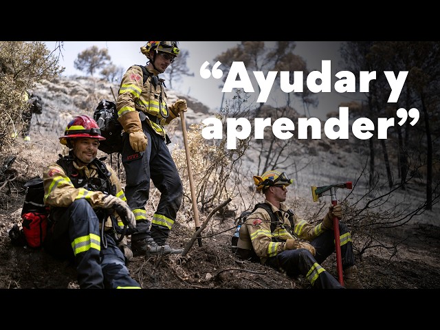 Bomberos holandeses se entrenan en Catalunya para combatir incendios extremos