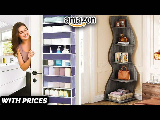 25 New AMAZON FINDS TO DECLUTTER YOUR HOME | Smart Space Saving Furniture Ideas [With Prices]