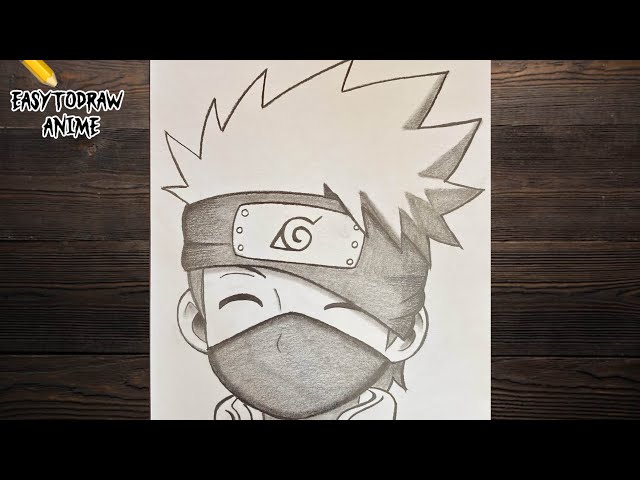 How to draw kid Kakashi Hatake || Naruto drawing tutorial for beginners || Easy to draw anime 