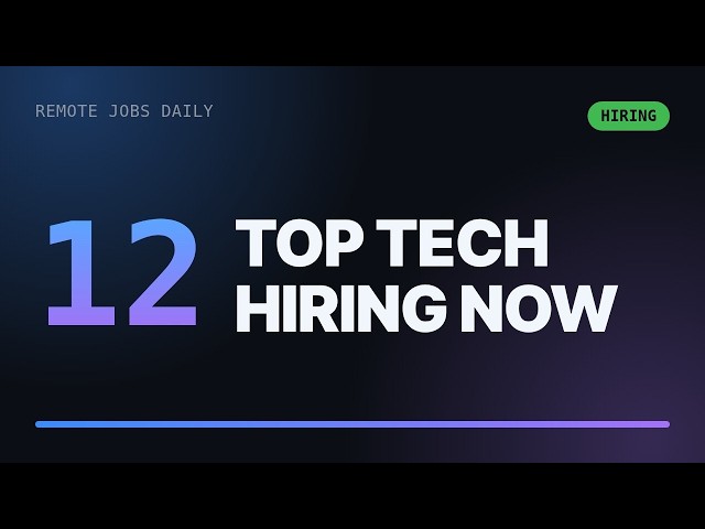 Anthropic, Datadog & More Are Hiring Remote Right Now