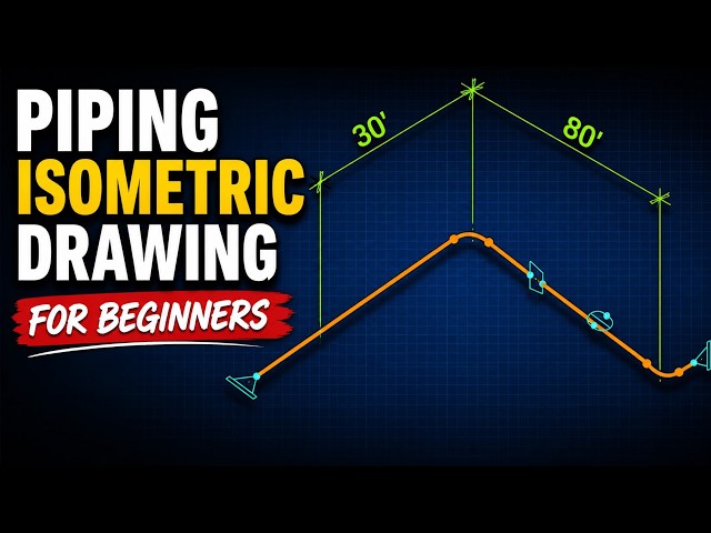 Piping Isometric Drawing for Beginners | Step-by-Step CAD Tutorial