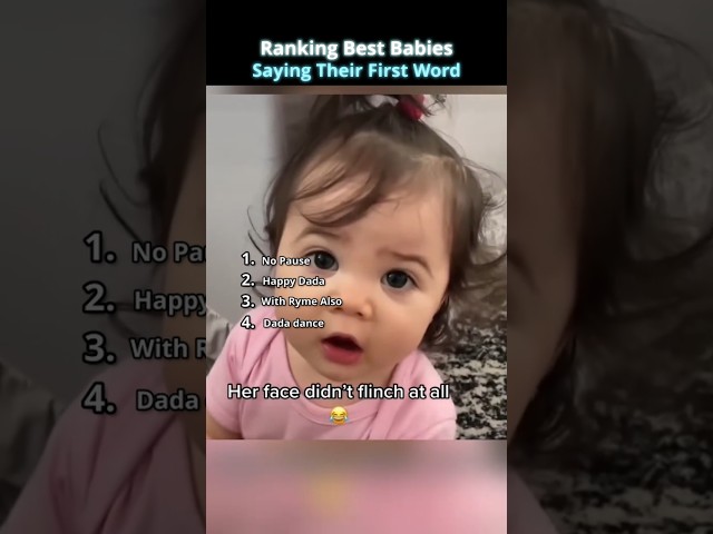 Ranking Best Babies saying their First Words👶 #ranking