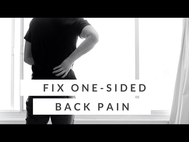 Lower Back Pain On One Side - QL stretch for Back Pain (How-To)
