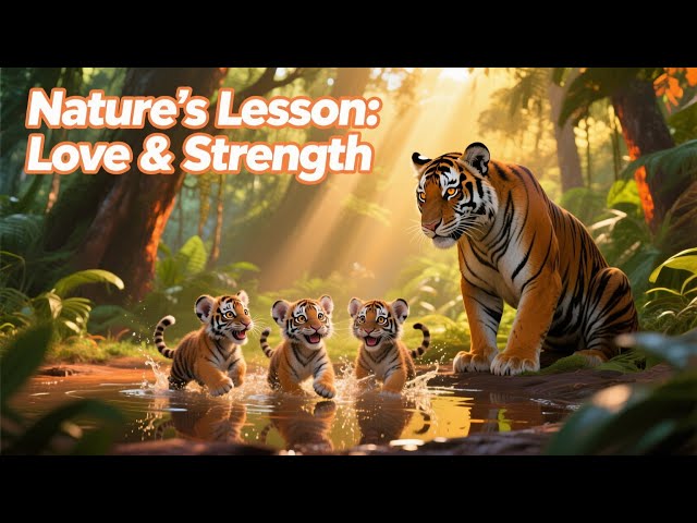 Viral Video: Tigress Protects Her Cubs While They Play in Water