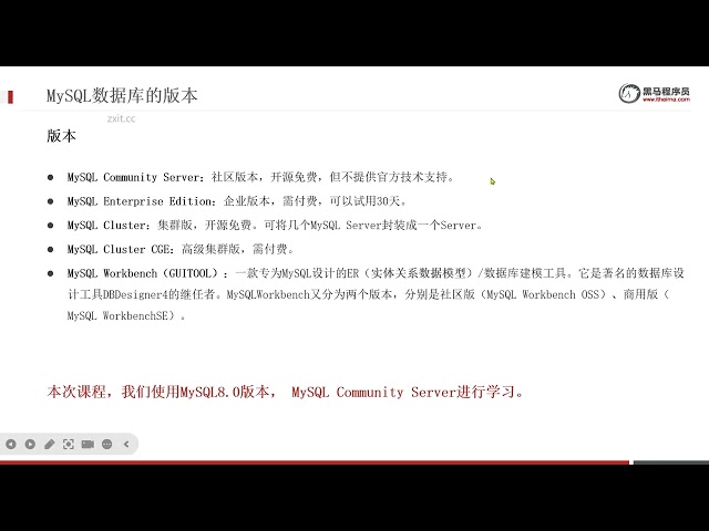 2025年黑马程序员python人工智能开发 01 Python基础 V5 X版 14天 AI版 02 MySQL基础 day01 Mysql基础 06 数据库 环境搭建 ev