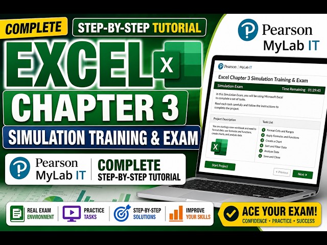 Excel Chapter 3 Simulation Training & Exam | Pearson MyLab IT