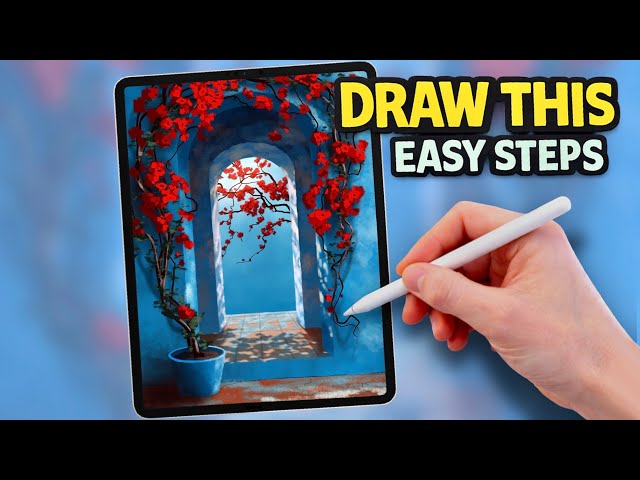 Draw a Beautiful Sunlit Archway in Procreate | Step-by-Step Tutorial
