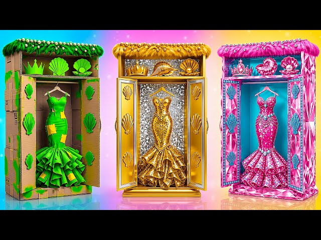 Rica VS Pobre VS Mega Rica Sirena | Impresionante Desafío Creativo Multi DO Girls