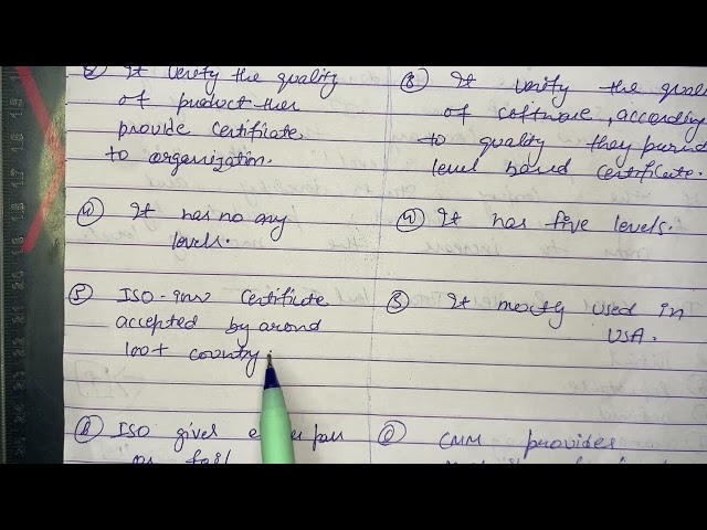 Difference Between ISO9000 & CMM | Full Explanation | Software Engineering | SE