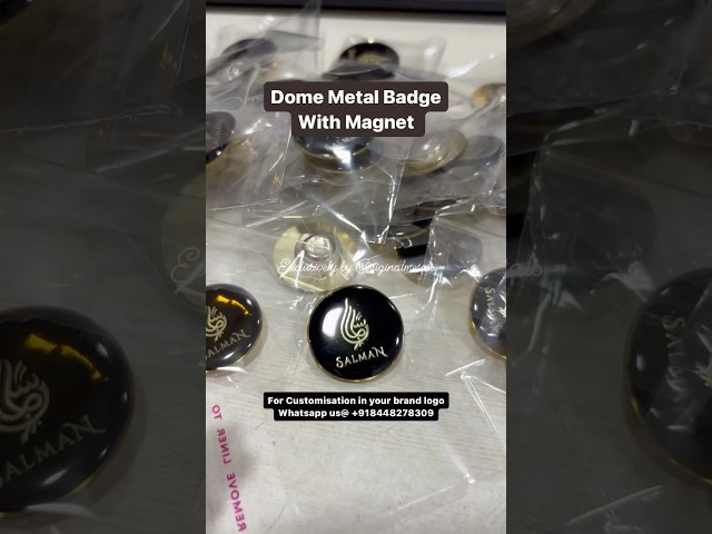 Custom Metal Badges Manufacturing | Lapel Pins #metal #badge #lapelpin #gold #epoxy