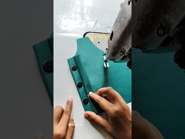 hidden button sewing tips for beginners @Sewingtales #shorts #short #viral #trending #fashion