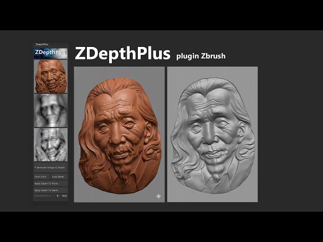 ZDepth Plus plugin for ZBrush