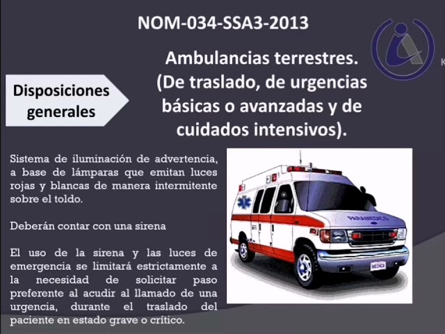 NOM 034 SSA3 2013 Regulación de los servicios de salud en Atención Médica Prehospitalaria