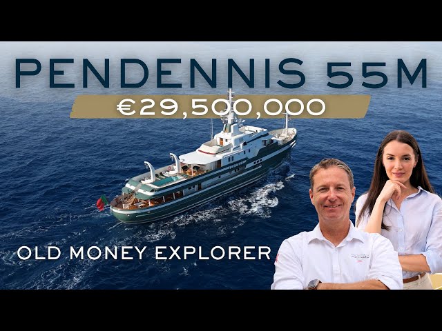 Tour the CRAZIEST Explorer Yacht on the Market | Pendennis 55m STEEL | Full Yacht Walkthrough