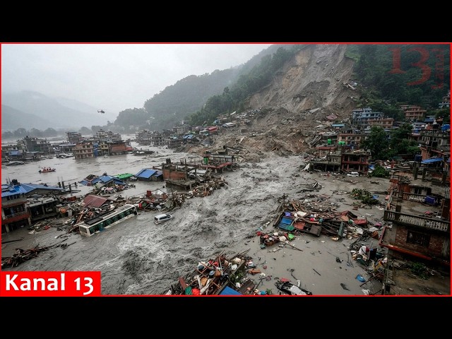 El desbordamiento de un lago en el Himalaya genera una nueva amenaza de inundación tras el desast...